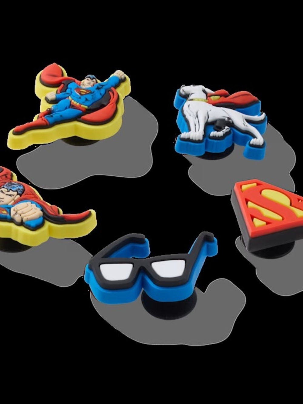 Crocs Jibbitz Original Superman Charm Set Of 5 - Picture 2 of 6